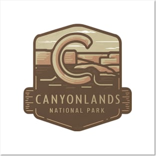 Canyonlands National Park Abstract Emblem Posters and Art